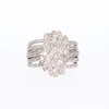 2.00 CT. T.W. Multi-Diamond Multi-Row Ring in 10K White Gold