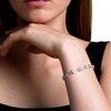 0.50 CT. T.W. Multi-Diamond Alternating Shape Line Bracelet in Sterling Silver – 7.5"
