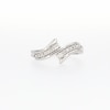 0.20 CT. T.W. Diamond Graduated Bypass Ring in 10K White Gold