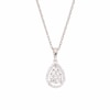 0.25 CT. T.W. Pear-Shaped Multi-Diamond Frame Pendant in 10K White Gold