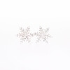 0.10 CT. T.W. Diamond Snowflake Stud Earrings in Sterling Silver