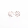 0.50 CT. T.W. Multi-Diamond Scallop Edge Frame Stud Earrings in 10K White Gold