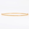 Italian Brilliance™ 2.5mm Diamond-Cut Glitter Bangle in Hollow 14K Gold