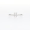 Forever Connected 0.20 CT. T.W. Princess-Cut Diamond Rectangular Frame Ring in 10K White Gold