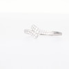 0.23 CT. T.W. Diamond Double Row Bypass Anniversary Band in 10K White Gold
