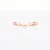 0.085 CT. T.W. Diamond Chevron Five Stone Anniversary Band in 10K Rose Gold