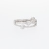 0.40 CT. T.W. Multi-Diamond Orbit Triple Row Ring in 10K White Gold