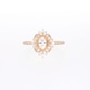 Emmy London 0.60 CT. T.W. Certified Pear-Shaped Diamond Frame Engagement Ring in 18K Gold (F/ VS2)