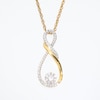 0.20 CT. T.W. Multi-Diamond Infinity Loop Pendant in 10K Gold
