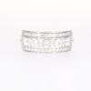 1.45 CT. T.W. Diamond Alternating Multi-Row Band in 10K Gold