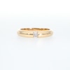 Vera Wang Love Collection Men's 0.18 CT. T.W. Baguette Diamond Three Stone Wedding Band in 14K Gold