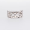 0.45 CT. T.W. Diamond Twist Multi-Row Anniversary Band in 10K White Gold