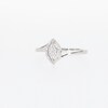 0.10 CT. T.W. Marquise-Shaped Multi-Diamond Open Frame Bypass Promise Ring in 10K White Gold