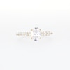 1.50 CT. T.W. Oval Certified Lab-Created Diamond Engagement Ring in 14K Gold (F/VS2)