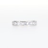 1.00 CT. T.W. Certified Lab-Created Diamond Nine Stone Anniversary Band in 14K White Gold (F/SI2)
