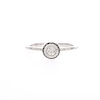 0.21 CT. T.W. Black and White Multi-Diamond Double Frame Promise Ring in Sterling Silver