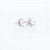 CT. T.W. Certified Canadian Diamond Solitaire Stud Earrings in 14K White Gold (I/I2