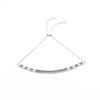 0.15 CT. T.W. Black and White Diamond Line Bolo Bracelet in Sterling Silver – 9.5"