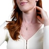 0.20 CT. T.W. Diamond Bypass Ribbon Marquise-Shaped Interlocking Link Pendant in 10K Gold