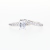 2.00 CT. T.W. Certified Emerald-Cut Lab-Created Diamond Bridal Set in 14K White Gold (F/VS2)