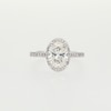 2.50 CT. T.W. Oval Certified Lab-Created Diamond Frame Engagement Ring in 14K White Gold (F/SI2)