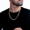 Men's 3.8mm Curb Chain Necklace in Hollow 18K Gold - 22"