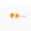 5.0mm Citrine Solitaire Stud Earrings in 10K Gold