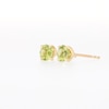 5.0mm Peridot Solitaire Stud Earrings in 10K Gold