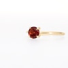 6.0mm Garnet Solitaire Bypass Ring in 10K Gold