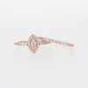 0.45 CT. T.W. Marquise-Shaped Multi-Diamond Frame Bridal Set in 10K Rose Gold