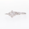 0.18 CT. T.W. Marquise-Shaped Multi-Diamond Frame Leaf-Sides Bridal Set in Sterling Silver