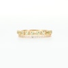 Peridot and White Lab-Created Sapphire Split Double Row Ring in 10K Gold