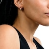 Diamond-Cut 12.0mm Huggie Hoop Earrings in 10K Gold