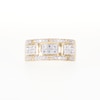 Men's 1.00 CT. T.W. Diamond Brick Pattern Ring in 10K Gold