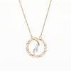 Circle of Gratitude® Collection 0.12 CT. T.W. Diamond Bypass Twist Pendant in 10K Gold