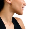 Textured 17.0mm Hoop Earrings in Hollow 14K Gold