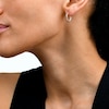 16.5mm Twist Hoop Earrings in Hollow 14K Tri-Tone Gold
