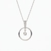 Unstoppable Love™ Diamond Accent Dangle Circle Pendant in Sterling Silver