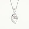 Unstoppable Love™ 0.20 CT. T.W. Diamond Dangle Infinity Pendant in Sterling Silver