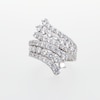 3.00 CT. T.W. Diamond Multi-Row Bypass Ring in 10K White Gold