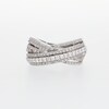 1.00 CT. T.W. Diamond Layered Orbit Overlay Ring in 10K White Gold