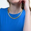 6.8mm Byzantine Chain Necklace in Hollow 14K Gold - 18"