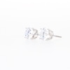CT. T.W. Certified Lab-Created Diamond Solitaire Stud Earrings in 14K White Gold (I/SI2