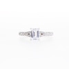 Vera Wang Love Collection Certified Emerald-Cut Centre Diamond 1.45 CT. T.W. Engagement Ring in 14K White Gold (I/SI2)