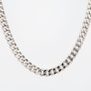Men's 6.4mm Cuban Curb Chain Necklace in Semi-Solid 10K White Gold - 22"