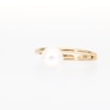 Freshwater Cultured Pearl and Diamond Accent Wrap Ring in 10K Gold