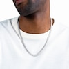 6.9mm Textured Cuban Curb Chain Necklace in Solid Sterling Silver  - 22"