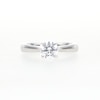 1.00 CT. Certified Lab-Created Diamond Solitaire Engagement Ring in 18K White Gold (F/VS2)