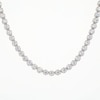 10.00 CT. T.W. Certified Lab-Created Diamond Diamond Tennis Necklace in 10K White Gold (I/I1) - 18"