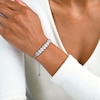 1.50 CT. T.W. Multi-Diamond Frame Bolo Bracelet in 10K White Gold - 9.5"